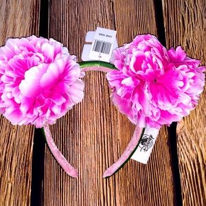 NWT DISNEY PARKS PEONY PINK MINNIE EARS